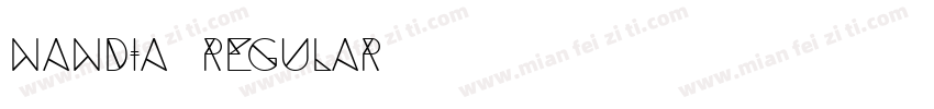 Nandia Regular字体转换
